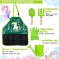 Isunpro Children Gardening Set Kid's Gardening Gift Apron Kettle for Kids Fishing Net Child Outdoor Gardening Set